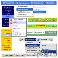 Look at screenshot of Apycom Java Menus and Buttons