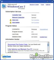 Look at screenshot of Advanced WindowsCare Personal