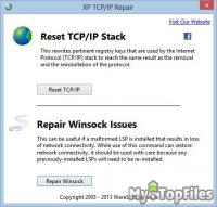 Look at screenshot of XP TCP/IP Repair