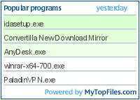 Most popular programs for yesterday