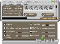 Look at screenshot of Advanced MP3/WMA Recorder