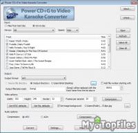 Look at screenshot of Power CD+G to Video Karaoke Converter