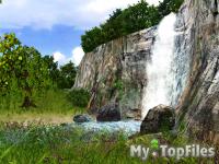 Look at screenshot of 3D Waterfall Screensaver