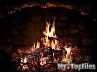 Look at screenshot of Fireplace 3D Screensaver