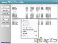 Look at screenshot of HooTech WAV MP3 Converter