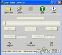 Look at screenshot of Open Video Converter