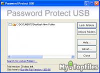 Look at screenshot of Password Protect USB