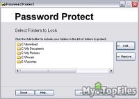Look at screenshot of Password Protect